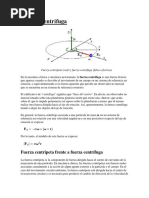 Fuerza Centrífuga