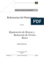 Reparación de Roscas y Remoción de Pernos Rotos