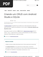 CRUD Com AndroidStudio