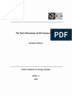 Gabillon Oil Futures Curve