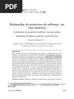 Estimaci On de Proyectos de Software, Un Caso Practico PDF