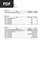 Cell Name Original Value Final Value