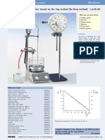 Surface Tension by The Ring Method (Du Nouy Method)
