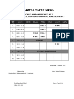 Jadwal Tatap Muka