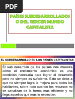 Paises Subdesarrollados