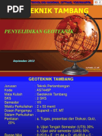 04 - Geoteknik Tambang - Supandi - Penyelidikan Lapangan