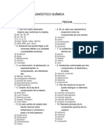 Examen Diagnóstico Química