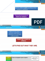 Parts of Speech and Verb To Be