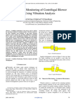 Condition Monitoring of Centrifugal Blower Using Vibration Analysis PDF