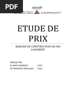 Rapport-etude-De-prix Marche de Construction de 500 Logement