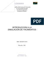 Introducción Simulación de Yacimientos  