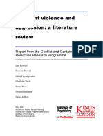 Inpatient Violence and Aggression: A Literature Review