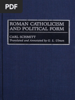 Carl Schmitt Roman Catholicism and Political Form PDF