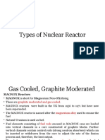 of Types of Nuclear Reactor