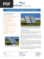 Concentrator Photovoltaic (C3PV) System