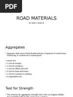 Road Materials: By: Said A. Sayre JR