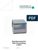 Manual de Usuario Centrifuga Hermle Z326k - English