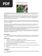 Proyecto de Huerta Escolar