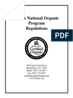 USDA National Organic Program Regulations