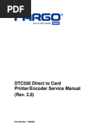 DTC550 Direct To Card Printer/Encoder Service Manual (Rev. 2.8)