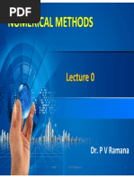 NM Lecture 0 On 25th July 2017 PDF