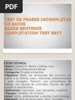 Test de Frases Incompletas Sacks