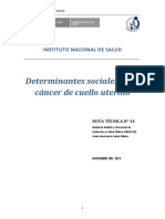 14.determinantes Sociales para Cáncer de Cuello Uterino PDF