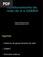 Monitoramento Da Rede de A A Zabbix Daniel Bauermann PDF