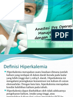 Anestesi Pre Operasi Manajemen Pasien Dengan Hiperkalemia