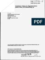 Wall Thinning Acceptance Criteria For Degraded Carbon Steel Piping Systems Using FAD Methodology (U)