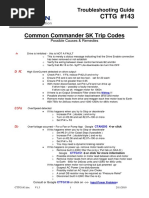 Control and Techniques Trip Codes