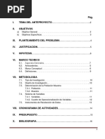 Proyecto de Tesis - Ingenieria de Minas PDF