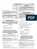 Ley 30638 - Ley Que Declara de Interés Nacional La Puesta en Valor Del Valle Del Colca Del Valle de Los Volcanes y de La Laguna de Salinas Ubicados en El Departamento de Arequipa PDF