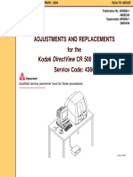 Kodak DirectView CR 500 - Adjustments and Replacements