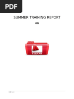 Autocad Summer Training Report