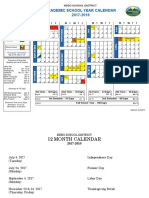 NSD Calendar 2017-2018