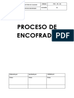 Procedimiento de Encofrado y Desencofrado