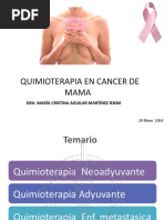 Quimioterapia en Cancer de Mama