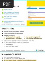 GSTR 3B How To Guide by ClearTax