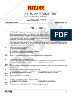 English: Scholastic Aptitude Test