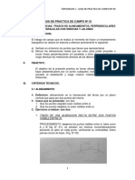 Medicion de Distancias: Trazos de Alineamientos, Perpendiculares y Paralelas Con Winchas y Jalones