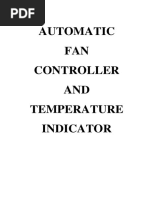 Automatic Fan Controller and Tempertaure Indicator