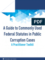 A Guide To Commonly Used Federal Statutes in Public Corruption Cases