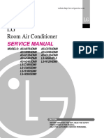 LG Split Type Air Conditioner Complete Service Manual PDF