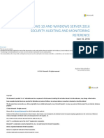 Windows 10 and Windows Server 2016 Security Auditing and Monitoring Reference