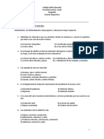 Examen Diagnostico Geografia 1 Secundaria