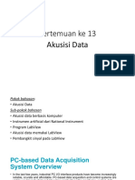 Pertemuan Ke 13 Akusisi Data