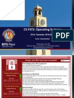 CS F372: Operating Systems: BITS Pilani