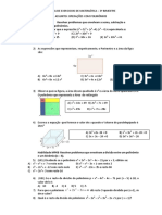 1 Lista de Exercicios de Matemática