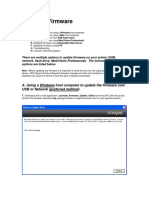 Updating Firmware: Table of Contents